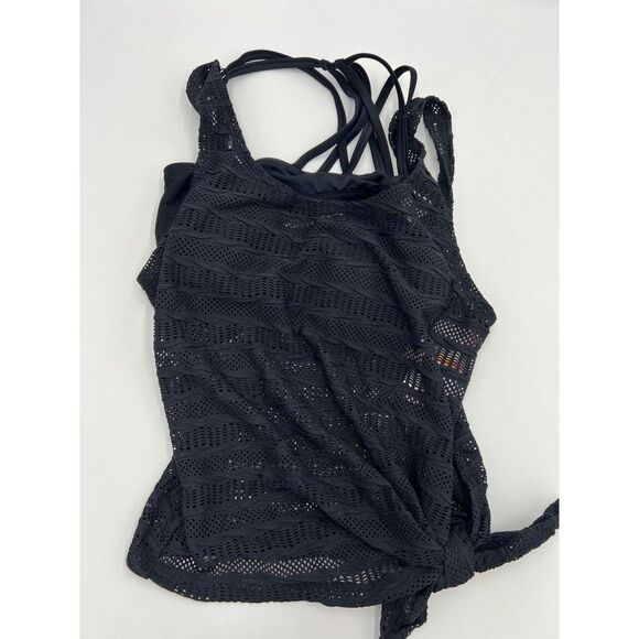 Gossip Other - Gossip 2 in 1 Strappy Bikini Top and Cover Shirt Black Size S NWT